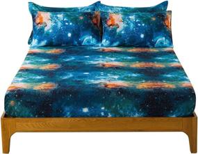 img 2 attached to 🌌 Exploring the Cosmos: Cliab Galaxy Bedding Set for Kids' Home Store and Bedding