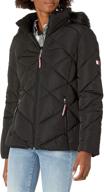 tommy hilfiger womens diamond puffer women's clothing and coats, jackets & vests logo