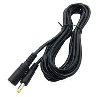 🔌 10ft long power cord extender replacement - compatible with alexa dot 4th gen, dot 3rd gen, show 5, and tv cube - black cable logo