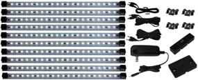 img 3 attached to 💡 Inspired LED Super Deluxe Pro Series 21 LED Kit with Dimmer - Under Cabinet Lighting, 24W 12V DC, Pure White 4200K, 135 Lumens per Foot