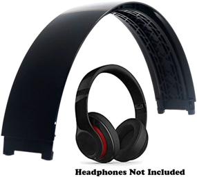 img 3 attached to Top Headband Replacement Parts and Accessories | Compatible Repair Kit for Studio 2.0 / Studio 3.0 Wireless Headphones | Bright Black Studio 2 Headband