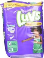 luvs ultra leakguards stage 6 disposable diaper 21 ct - maximum protection for active toddlers logo