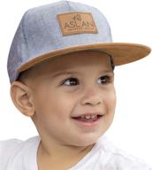 👶 baby snapback hat - stylish infant & toddler flat brim cap for ages 9 months to 2 years logo