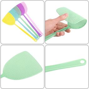 img 1 attached to 🪰 STUHAD 10 Pack Plastic Colorful Fly Swatters with Sturdy and Flexible Manual Grips - Vibrant and Efficient Bug Zappers in 5 Colors!
