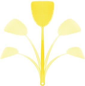 img 2 attached to 🪰 STUHAD 10 Pack Plastic Colorful Fly Swatters with Sturdy and Flexible Manual Grips - Vibrant and Efficient Bug Zappers in 5 Colors!