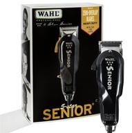 🔥 wahl professional 5 star senior clipper - ideal for on-scalp tapering, fading, and perfectly suited for professional barbers and stylists - model 8545, black, 1 count logo