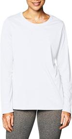 img 4 attached to Hanes Women's Cool Dri Performance Sport Long Sleeve T-Shirt