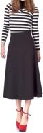 dani's choice elastic waist a-line flared long skirt: enhancing fashion and comfort logo