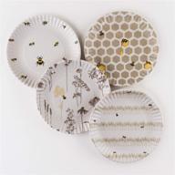 🐝 four-piece busy bees melamine plates set logo