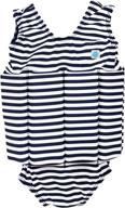 splash about adjustable buoyancy swimwear float suit, navy &amp; white stripe, ages 2-4 logo