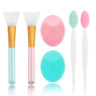 🧖 2pcs silicone face scrubber and exfoliating lip brush set - facial cleansing and blackhead remover tools logo