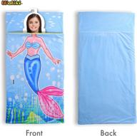 🧜 waliki toys mermaid sleeping bag for girls: mermaid slumber bag nap mat with enhanced seo logo