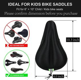 img 3 attached to 🚲 Ficsowy Gel Bike Seat Cover: Ultra-Soft Cushion for Bicycle Saddle, Comfortable Silicone Padding, Ideal for Stationary Exercise Bikes and Mountain Biking