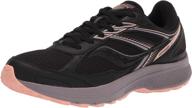 saucony cohesion running charcoal medium women's shoes and athletic logo