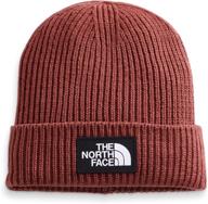 🧢 the north face logo box cuffed short mens beanie: stylish and warm headwear for men logo