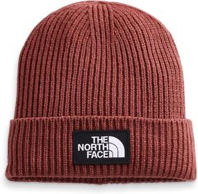 img 1 attached to 🧢 The North Face Logo Box Cuffed Short Mens Beanie: Stylish and Warm Headwear for Men