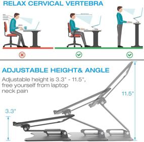 img 2 attached to Стойка для ноутбука с эргономичной регулировкой, совместимая
