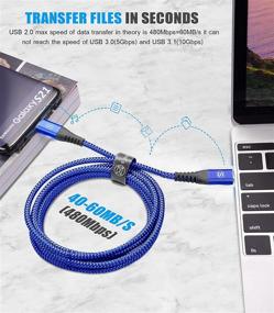 img 1 attached to AviBrex Charger Braided Compatible 2020 Blue