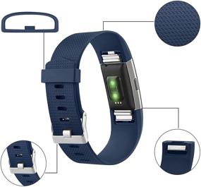 img 2 attached to Набор из 5 спортивных ремешков Amzpas, совместимых с Fitbit Charge 2 Band