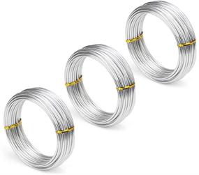 img 4 attached to 🔗 Nicunom 98.4 Feet Silver Aluminum Wire: Craft Wire for DIY Arts, Crafts, Wreath-Making, Beading, and Floral Projects