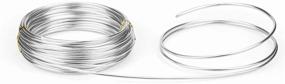 img 2 attached to 🔗 Nicunom 98.4 Feet Silver Aluminum Wire: Craft Wire for DIY Arts, Crafts, Wreath-Making, Beading, and Floral Projects