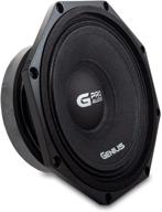 улучшите звучание вашего автомобиля с колонками genius audio gpro-m098 8" 400 вт максимальной мощности - профессиональные средних диапазонов колонки для высококачественного звучания и долговечности логотип