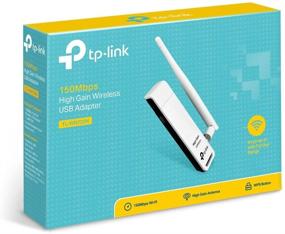 img 1 attached to High Gain Wireless Network Adapter - TP-Link Nano USB Wifi Dongle with 150Mbps Speed for PC Desktops and Laptops. Compatible with Win10/8.1/8/7/XP Linux 2.6.18-4.4.3, Mac OS 10.9-10.15 (TL-WN722N)