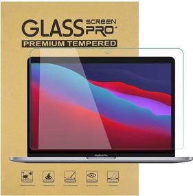 img 4 attached to 🔒 Premium Tempered Glass Screen Protector for New MacBook Pro 13 & MacBook Air 13 [A2338 M1/A2289/A2251/A2159/A1706/A1708/A2179/A1932 Models] - No Waves, No Bubbles, Reduced Fingerprint, Anti-Scratch