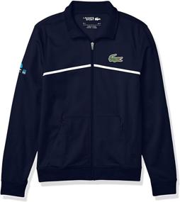 img 1 attached to Lacoste Sport Full Zip Graphic Sweatshirt Men's Clothing