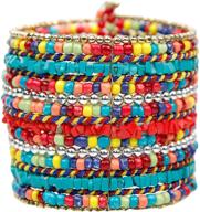 bohemian-inspired tribal chic statement bracelets for girls - enhance your fashion jewelry collection! logo