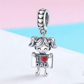 img 3 attached to 🍀 LAMOONY Lucky Boy Charm: 925 Sterling Silver Girl Charm for Pandora Bracelet with Birthday Love Charms for Children