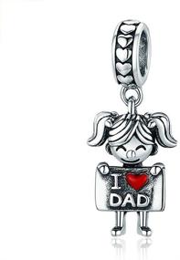 img 4 attached to 🍀 LAMOONY Lucky Boy Charm: 925 Sterling Silver Girl Charm for Pandora Bracelet with Birthday Love Charms for Children