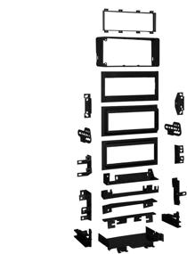 img 1 attached to Metra 99 4644 Multi Kit Shelf Black