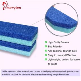 img 2 attached to Maryton Foot Exfoliator File Scrubber Sponge Pedicure Tool: Callus Remover for Soft and Smooth Feet - Perfect Pedi Gifts, Stocking Stuffers for Men and Women