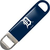 🐯 mlb detroit tigers vinyl covered long neck bottle opener: pop open bottles with tigers pride! логотип