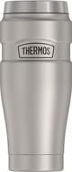 🥤 thermos stainless king travel tumbler, 16oz vacuum-insulated, matte steel логотип