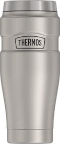 img 4 attached to 🥤 THERMOS Stainless King Travel Tumbler, 16oz Vacuum-Insulated, Matte Steel