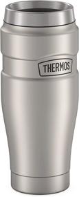 img 2 attached to 🥤 THERMOS Stainless King Travel Tumbler, 16oz Vacuum-Insulated, Matte Steel