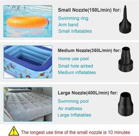 img 3 attached to Electric Inflatables Mattress Inflator Inflatable Bedding