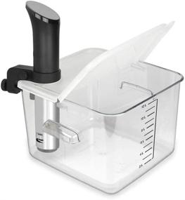 img 4 attached to 🔁 EVERIE Collapsible Hinged Lid for Anova Nano and Rubbermaid Containers - Compatible with 750w, 800w, 900w, AN500-US00 1000w - 12, 18, 22 Quart (Corner Mount)