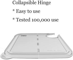 img 2 attached to 🔁 EVERIE Collapsible Hinged Lid for Anova Nano and Rubbermaid Containers - Compatible with 750w, 800w, 900w, AN500-US00 1000w - 12, 18, 22 Quart (Corner Mount)