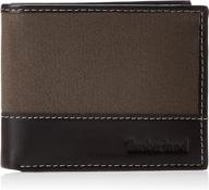 stylish timberland baseline leather canvas men's accessories: wallets, card cases & organizers logo