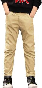 img 4 attached to 👖 BYCR Elastic Waistband Jogging W9177100732 Boys' Apparel and Trousers