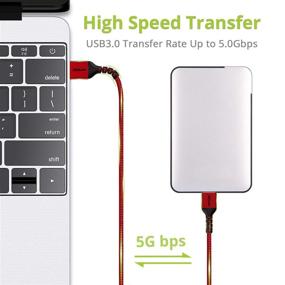 img 3 attached to 🔌 2 набора USB A к USB A 3.0 кабель (6.6 футов + 6.6 футов), кабель BrexLink USB мужской мужской для улучшенной совместимости с жесткими дисками, охладителями для ноутбуков, приставками, DVD-плеерами, принтерами, камерами (красный)