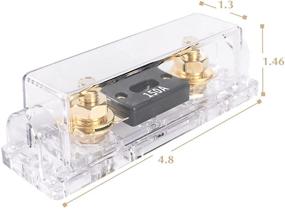 img 1 attached to LEIGESAUDIO 150A Inline ANL Fuse Holder with 150Amp - 0/2/4 Gauge - Car Audio Amplifier (2PACK)