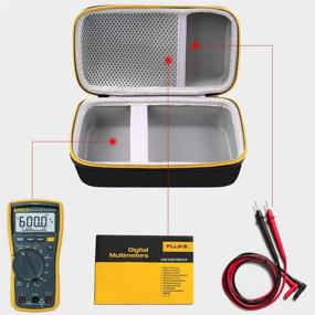 img 1 attached to 📟 Optimized Hard Case with Accessories for Fluke 117/115/116 Electricians True RMS Digital Multimeter, Protective Storage Bag with Mesh Pocket, By COMECASE