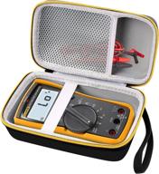 📟 optimized hard case with accessories for fluke 117/115/116 electricians true rms digital multimeter, protective storage bag with mesh pocket, by comecase logo