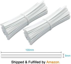 img 3 attached to 👃 100-Count Adjustable Plastic Nose Bridge Strips with Plastic Coating, 10CM Double-Washable Nose Wire Clips Insert for Handmade Crafting and Sewing