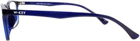 img 1 attached to 👓 2021 New Release: W-Key Specs Gen-W Blue Light Blocking Glasses for Men and Women - Perfect for Computer and Gaming Use