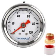 uharbour pressure stainless 0 100psi accuracy logo
